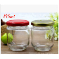 195ml round shape glass jar